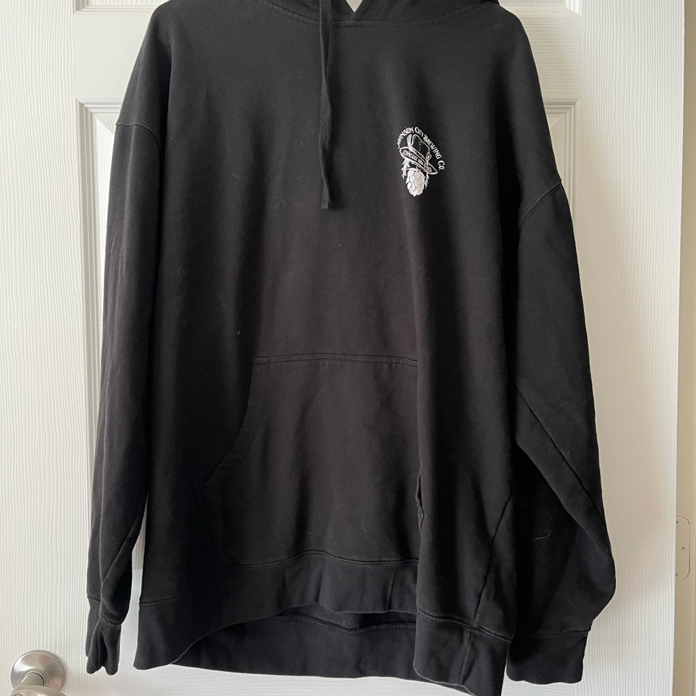 Johnson City Brewing Co Black Hoodie with Logo